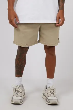 men's fashion 17" Twill Jogger Sand