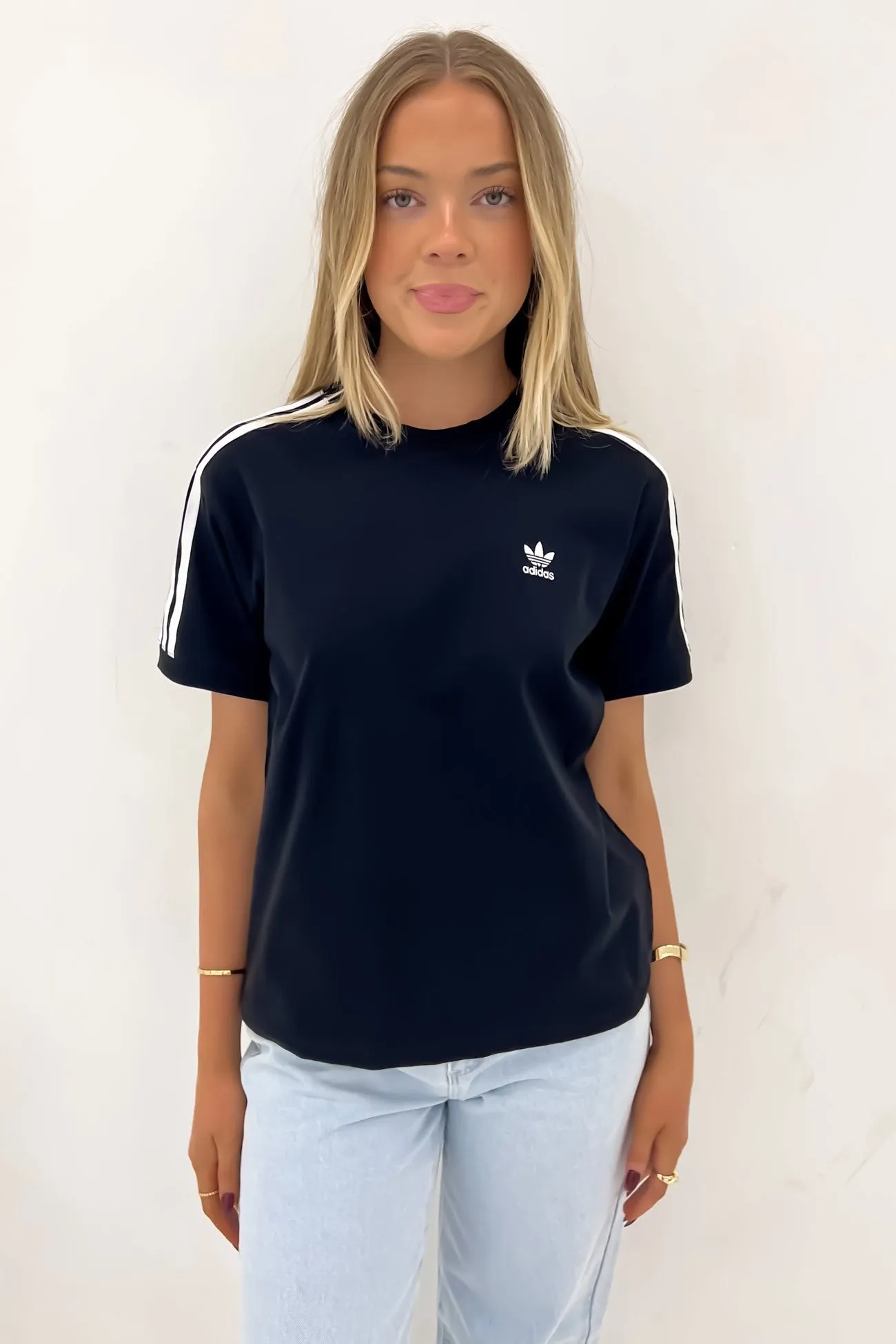 Daily Comfort Style 3 Stripe Tee Black