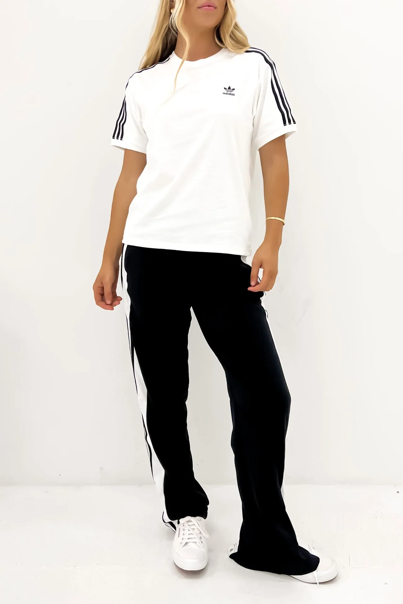 Weekend Trend LowImpactDye 3 Stripe Tee White