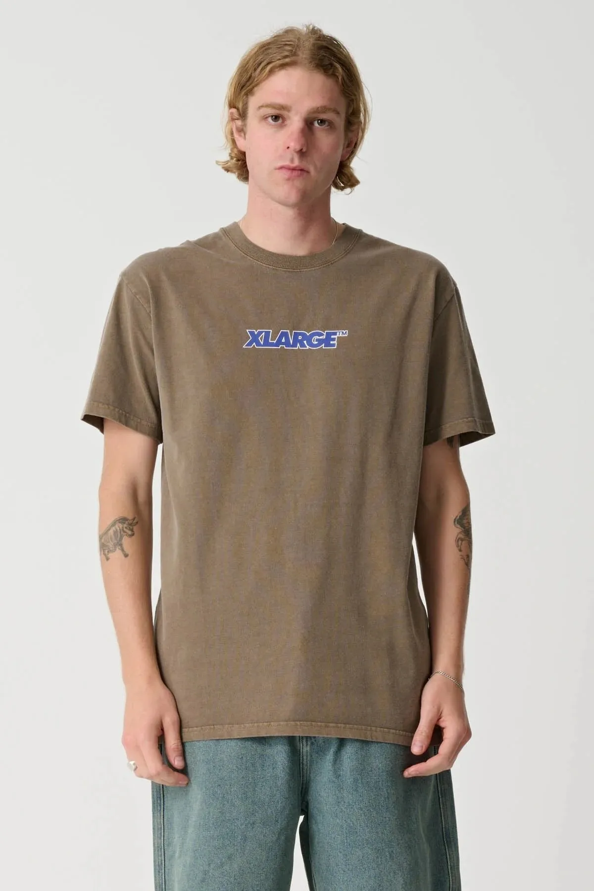 91 Key Italic OG Short Sleeve Tee Pigment Coffee UVProtectionFinish Minimal Comfort