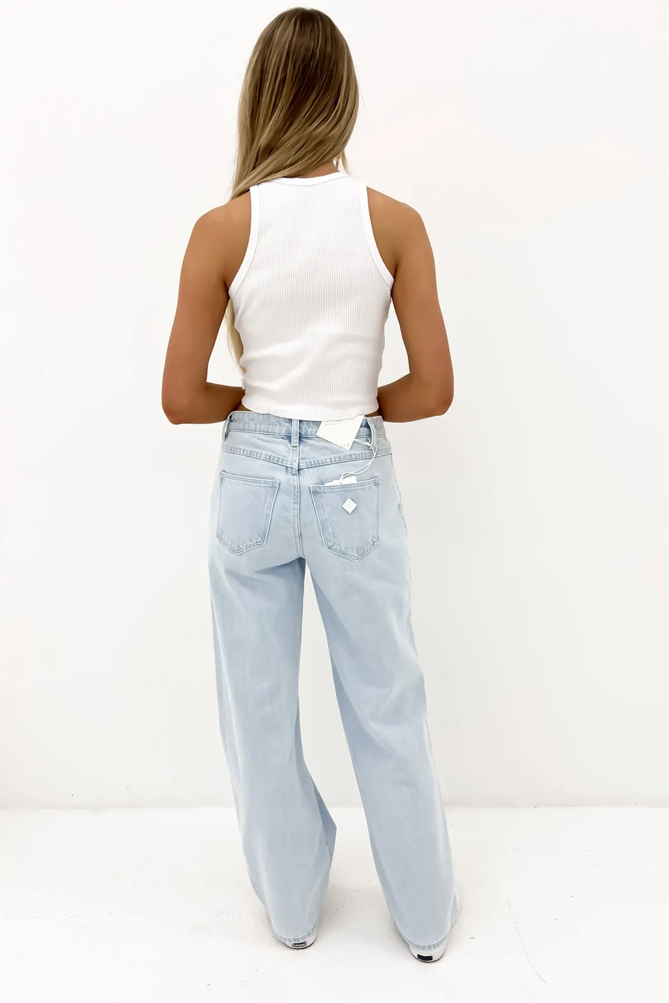 A 95 Baggy Jean Kate Permanent Crease Retention Easy Fashion