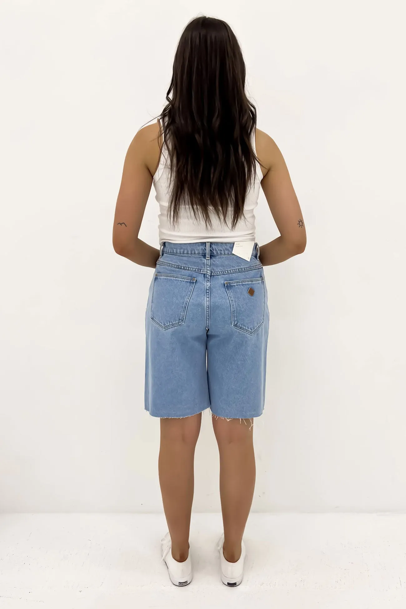 Gusseted Crotch Design Stretchy Waist A 95 Jort Gigi