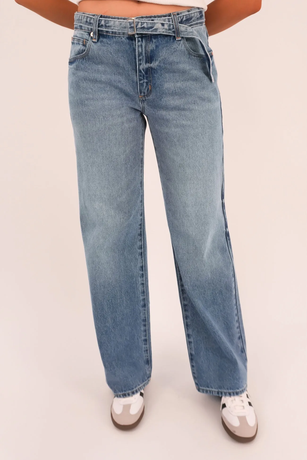 Easy Wearing Casual Friday Classic A 99 Baggy Belt Jean Liv
