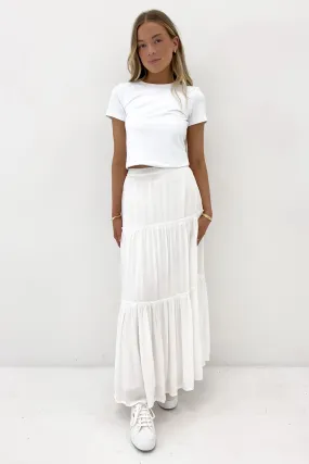 Olsen Skirt White Outfit Diary