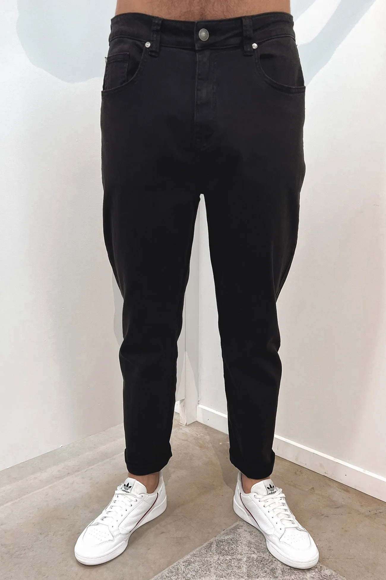 A2 Soho Jean Washed Black Simple Style Daily Function
