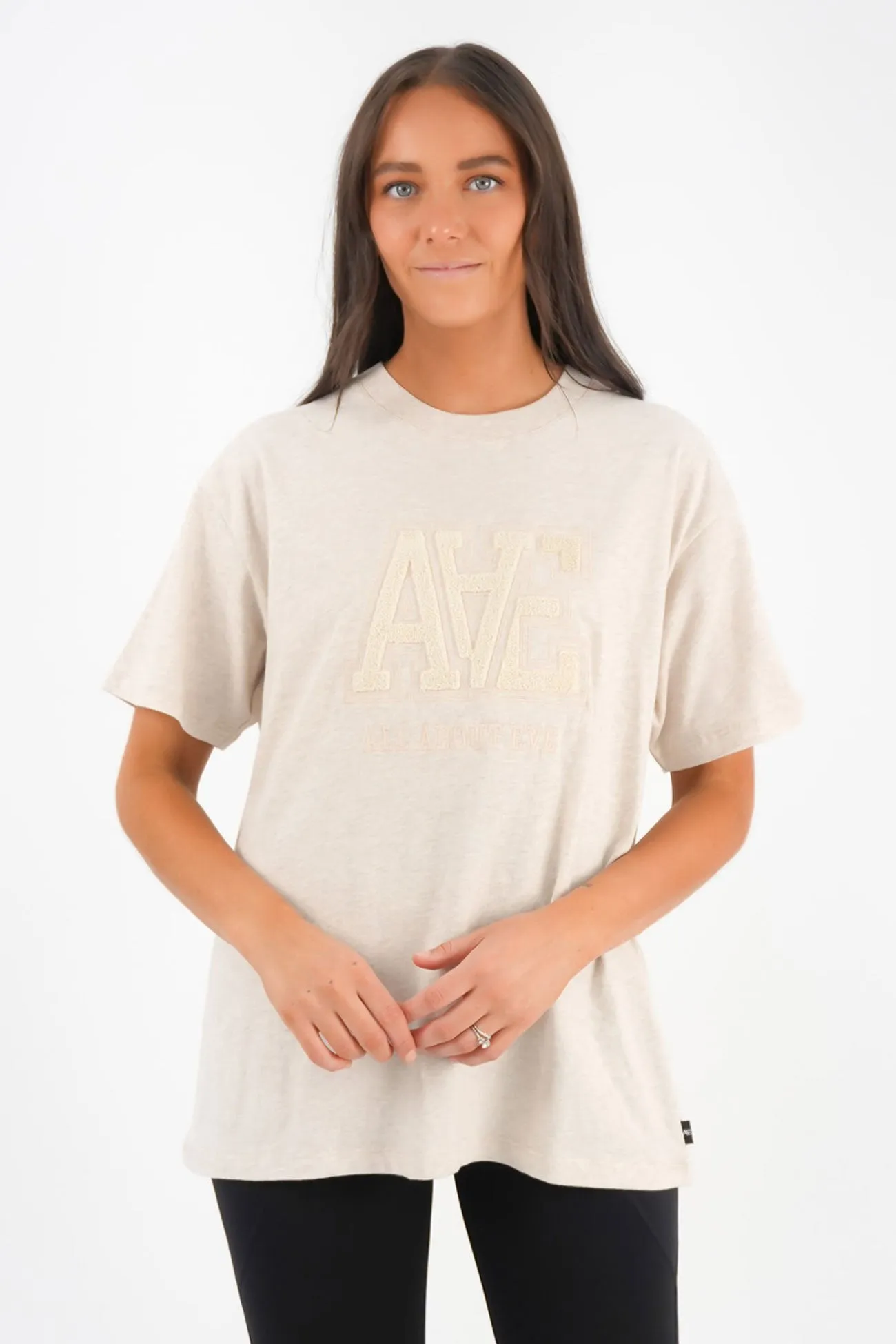 AAE Tonal Oversized Tee Oat Breezy Design Sporty essentials
