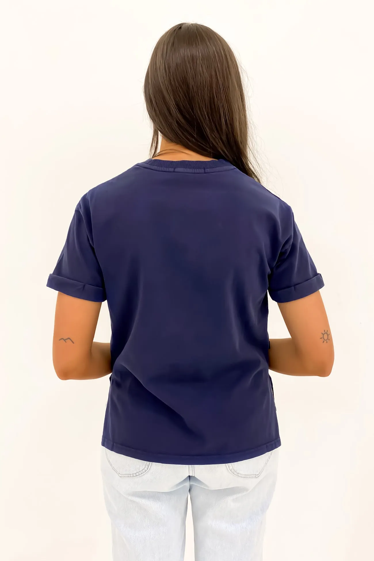 Weekend Style Trend Timeless and Chic AAE Washed Tee Navy
