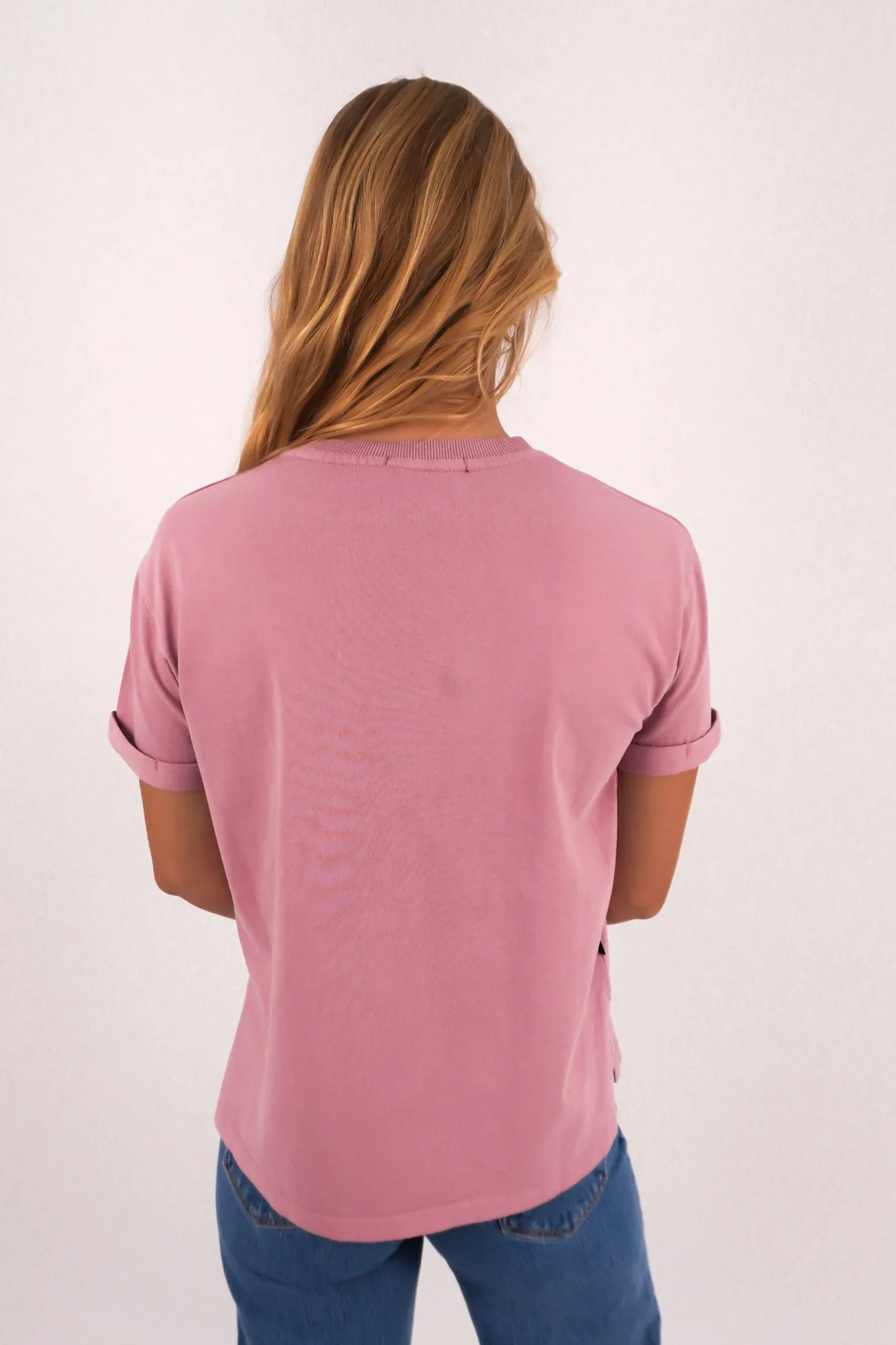 Casual Choice Lightweight Comfort AAE Washed Tee Quartz Pink