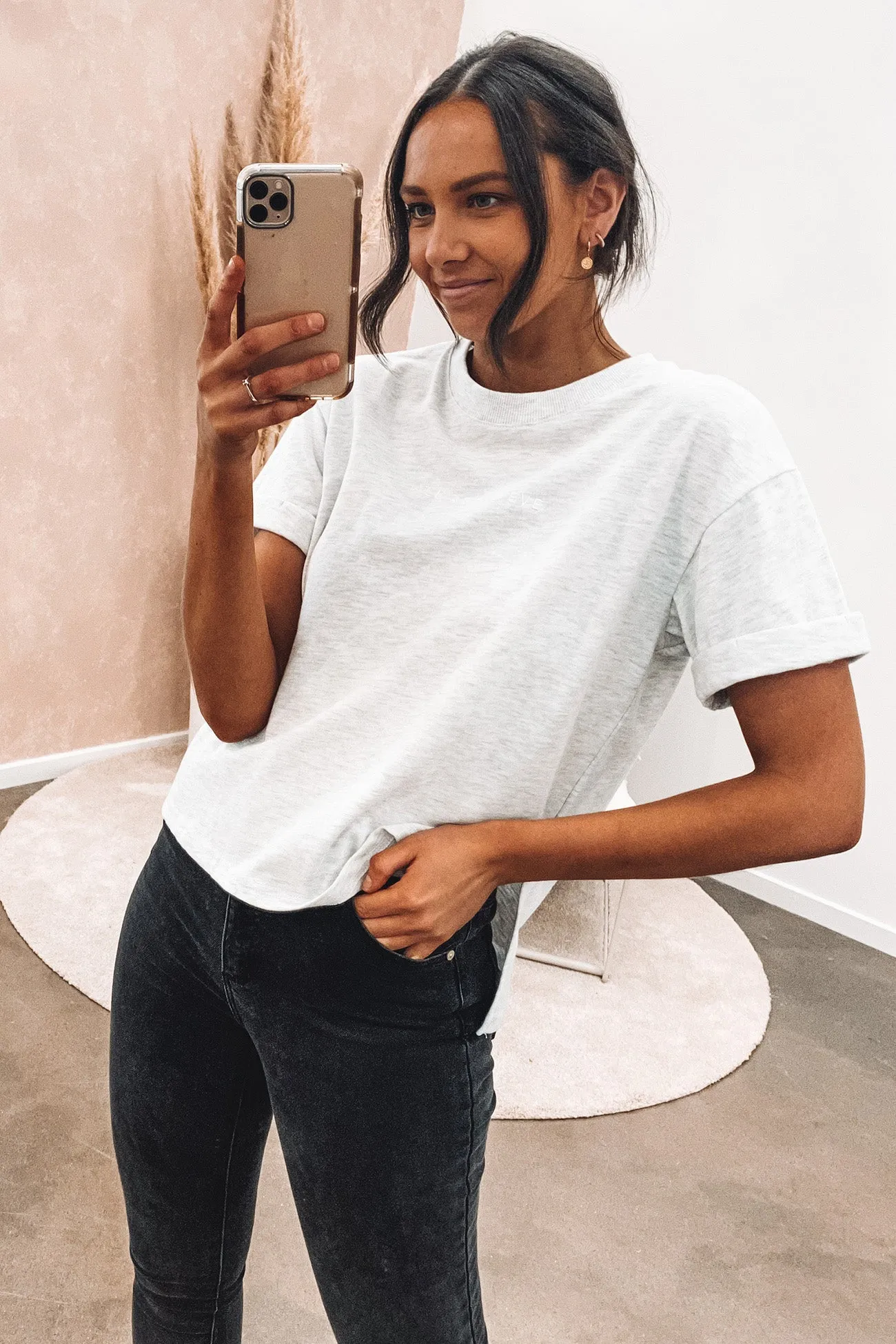 Daily Outfit AAE Washed Tee Snow Marle