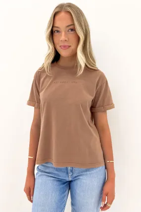 Simple Look Sustainable Textile AAE Washed Tee Tan