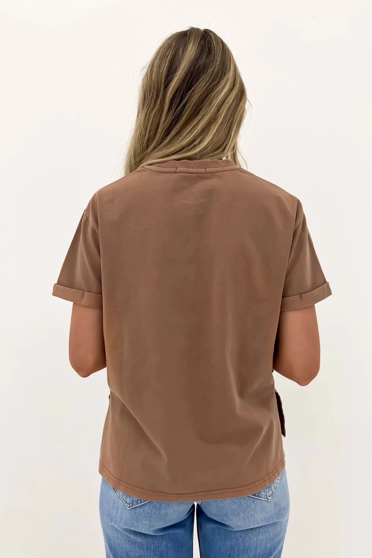 AAE Washed Tee Tan Oversized Silhouette Comfy Fit Wear