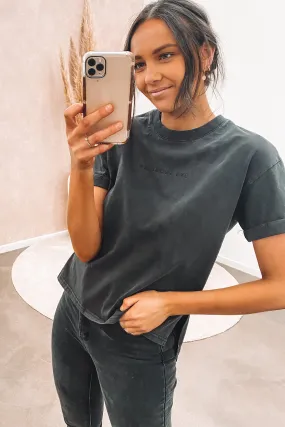 AAE Washed Tee Washed Black semi-formal style