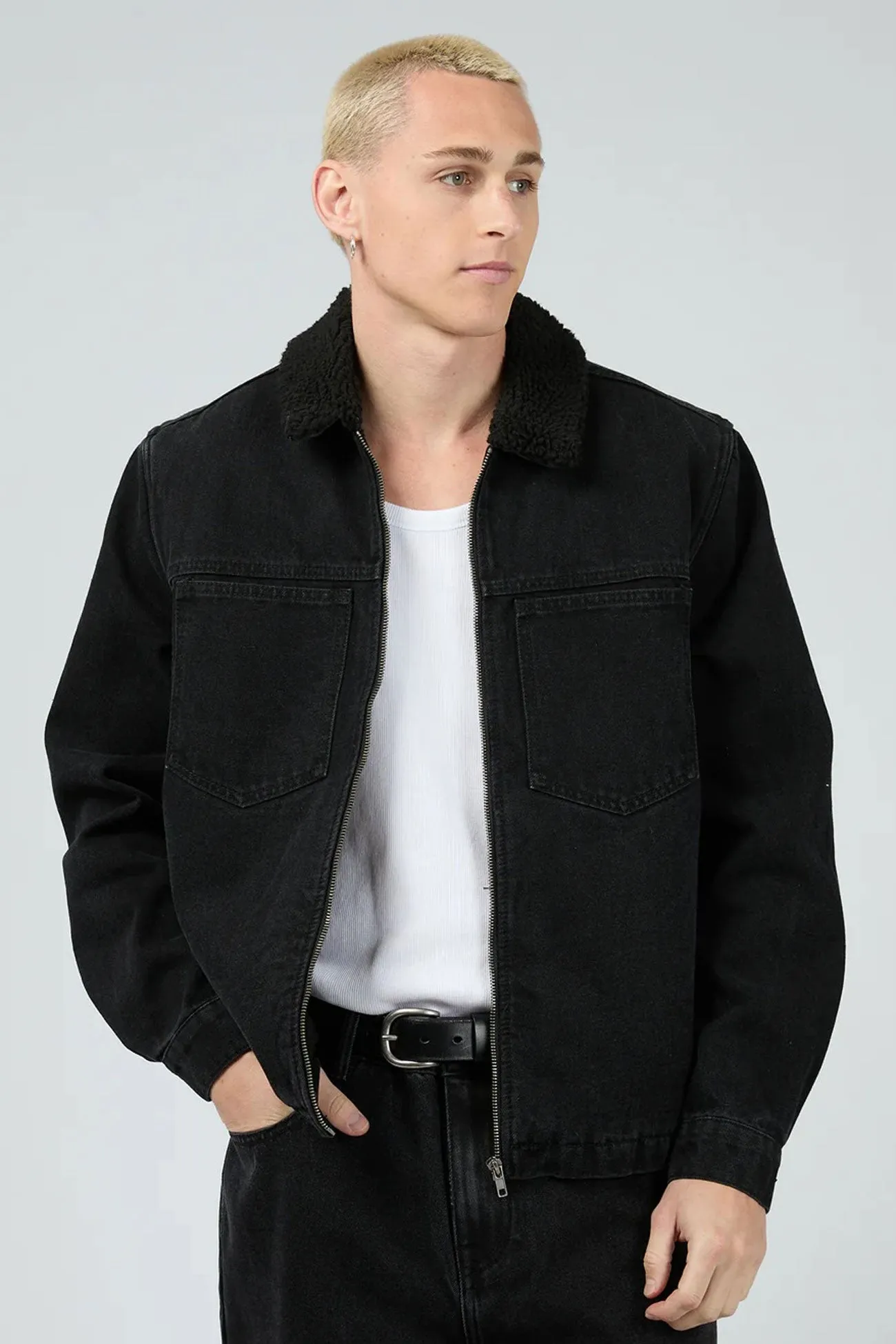 Defuse Jacket Washed Black Active Layer