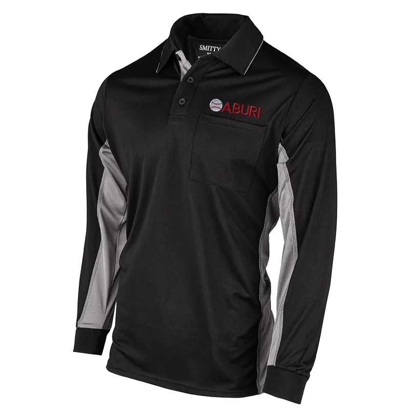 ABURI Logo MLB Replica Long Sleeve Umpire Shirts Oversized style