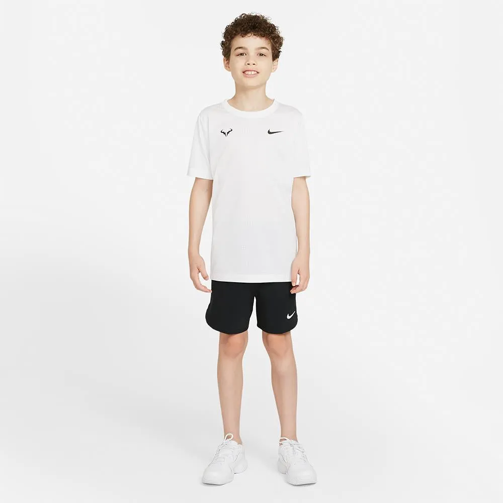 Nike Boys Rafa Tee - White slim fit microfiber