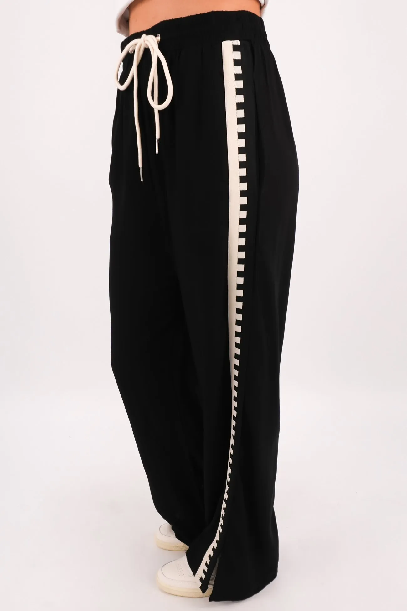 Zane Pant Black Aztec Stripe EcoFriendlyBlend StaticResistantMaterial