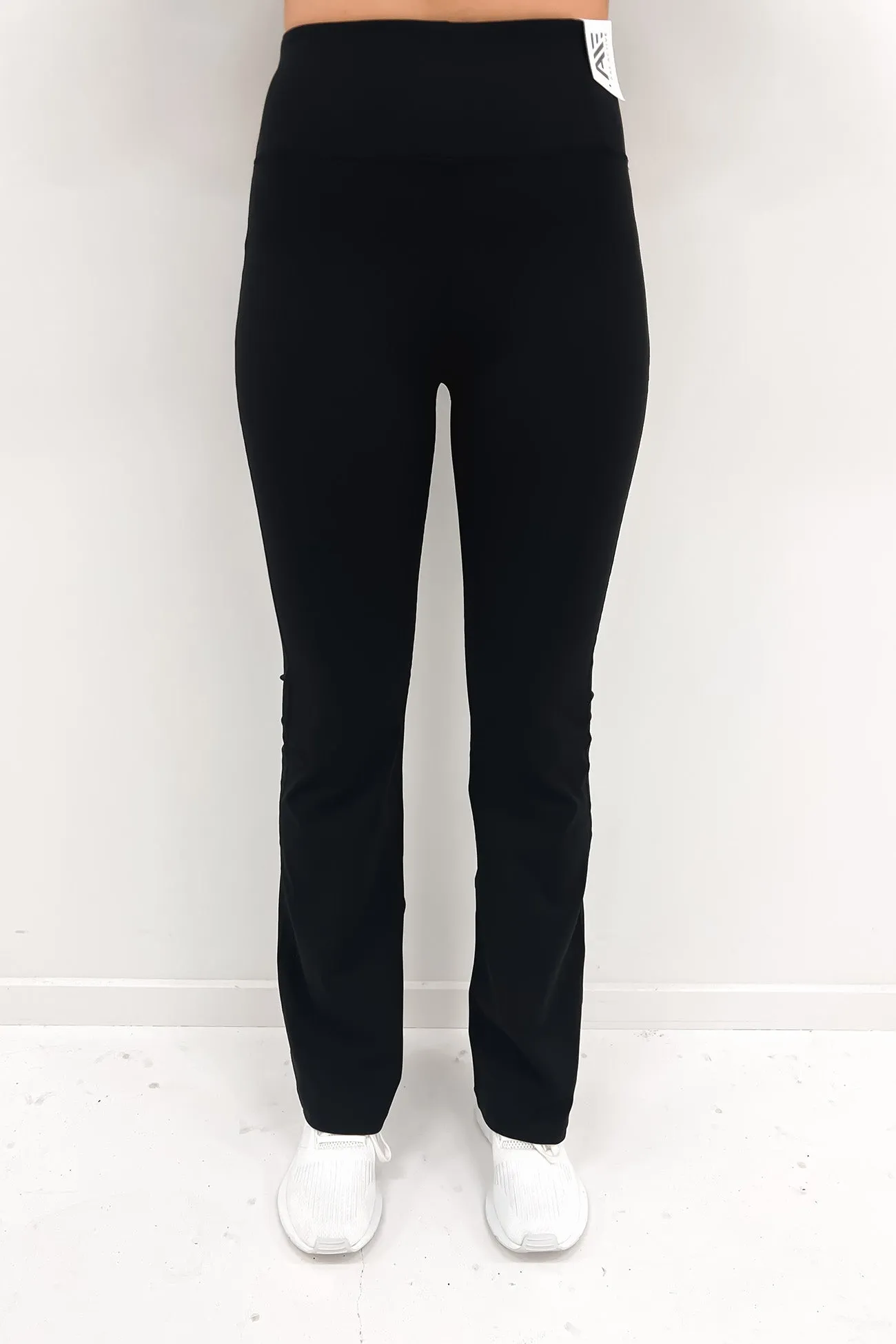 Active Flare Legging Black Flex Foam Inserts Cozy Stretch