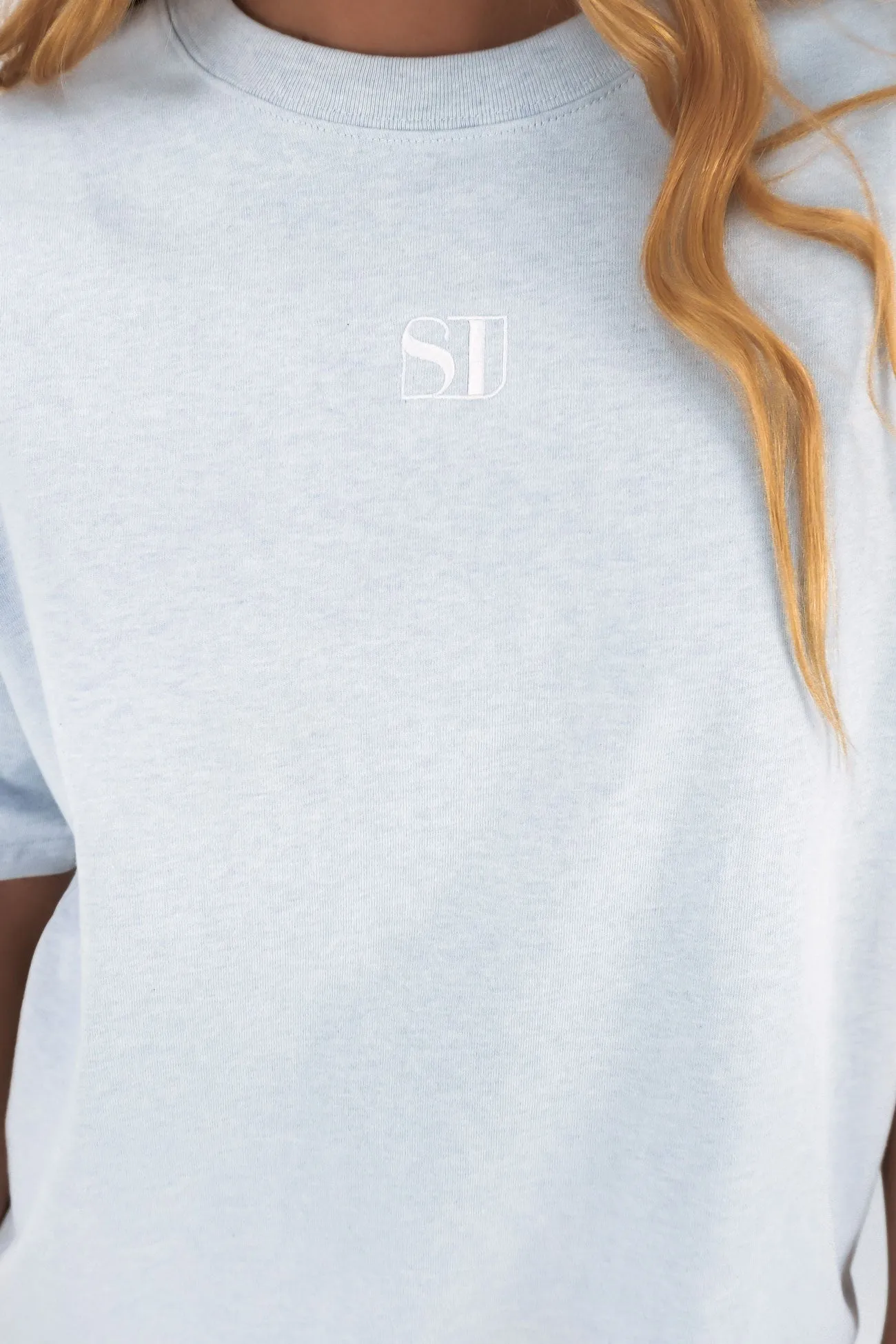 Stylish Fit Classic Outfit Style Silent Luxe Tee Blue
