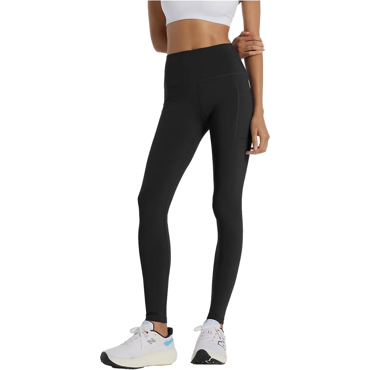 Sculpted Fit Comfortable Stretch Fit Active Wear Design Women's NB Sleek Pocket High Rise Legging 27"