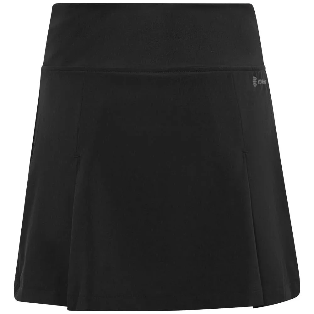 adidas Girls Club Pleated Skirt - Black Fine Craftsmanship Drawstring