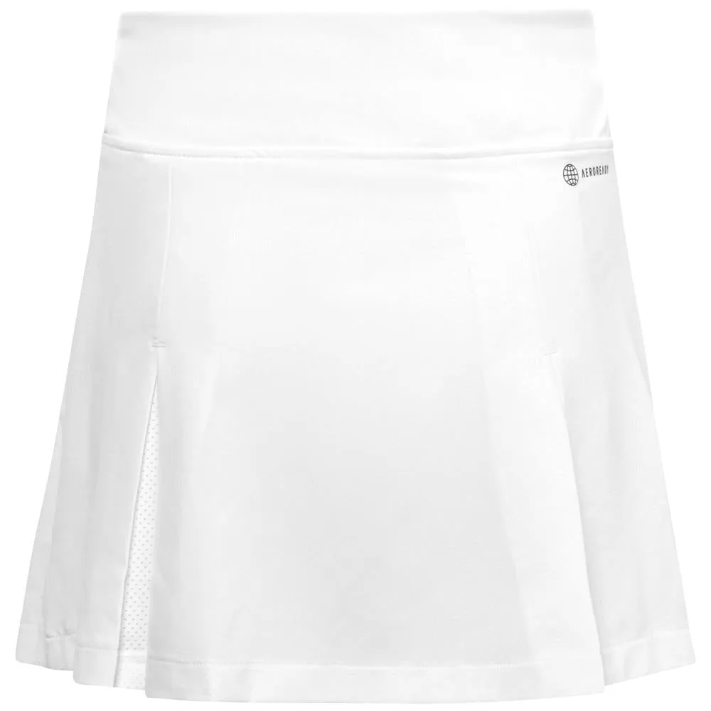 adidas Girls Club Skirt - White Beaded High-performance