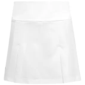 Relaxed three-quarter length adidas Girls Club Skirt - White