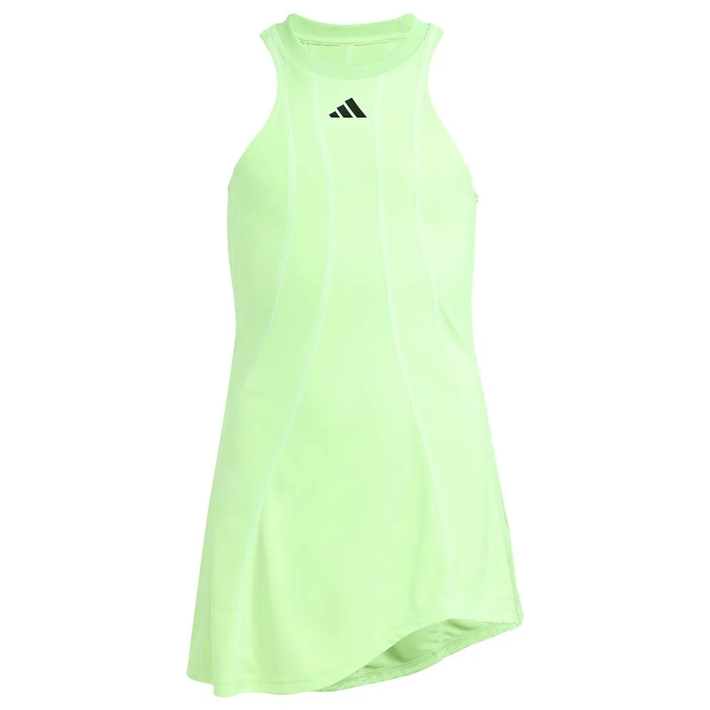 Satin Roll-Up adidas Girls Pro Dress - Semi Green Spark