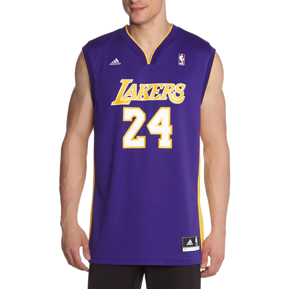 Beaded details Adidas Men's International Lakers Replica Jersey