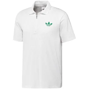 adidas Men's Pro FreeLift Polo - White Softened Edging Machine Fit AbrasionResistantFabric