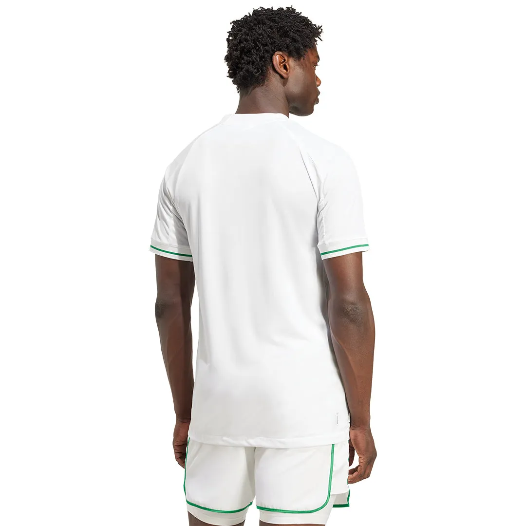 adidas Men's Pro FreeLift Tee - White DurableReinforcement OdorResistant Coating