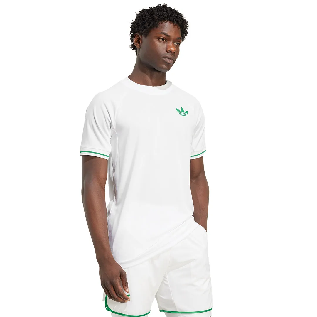 adidas Men's Pro FreeLift Tee - White DurableReinforcement Fine Weave