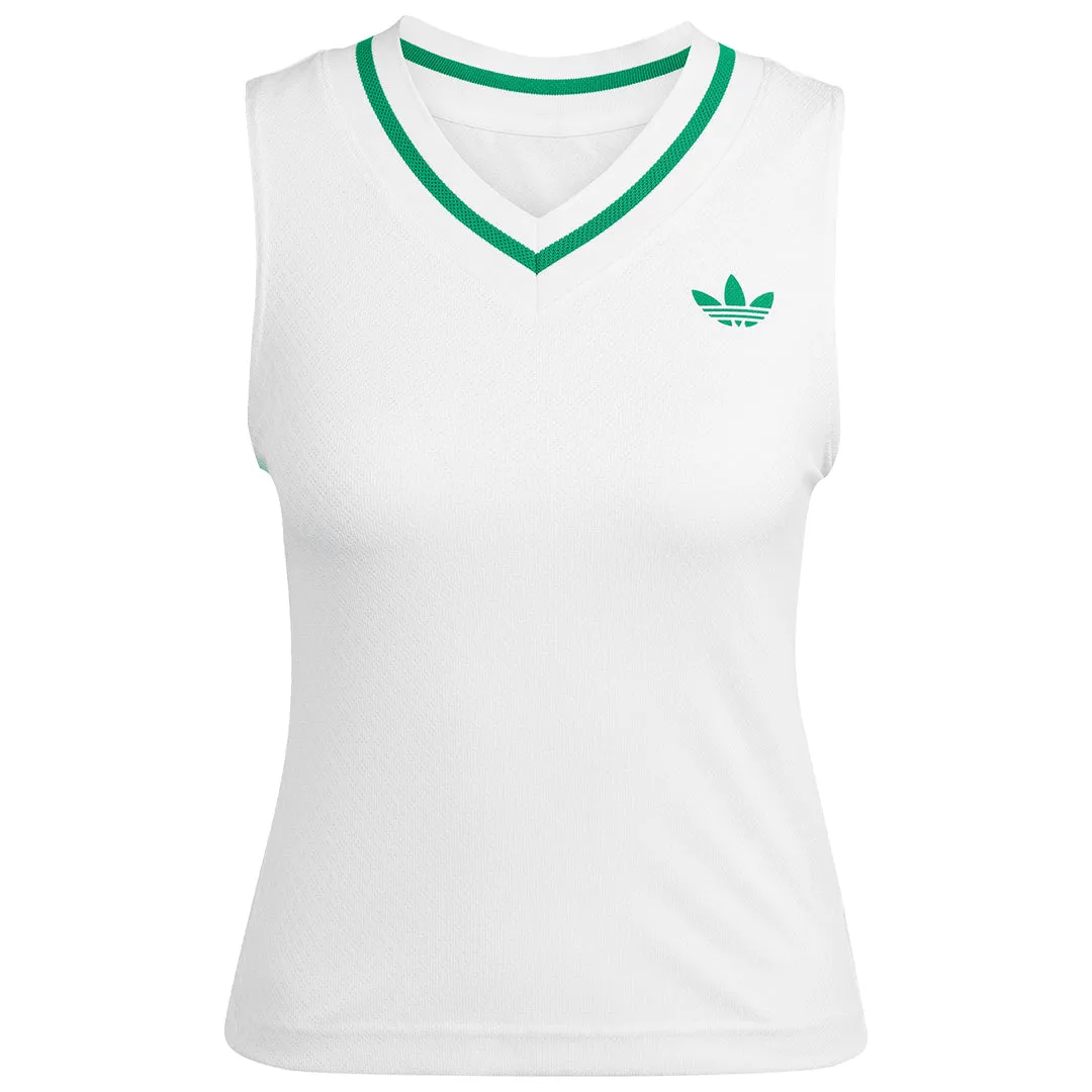 Flexible Fabric Blend adidas Women's WOW Pro Tank - White Pure Detail