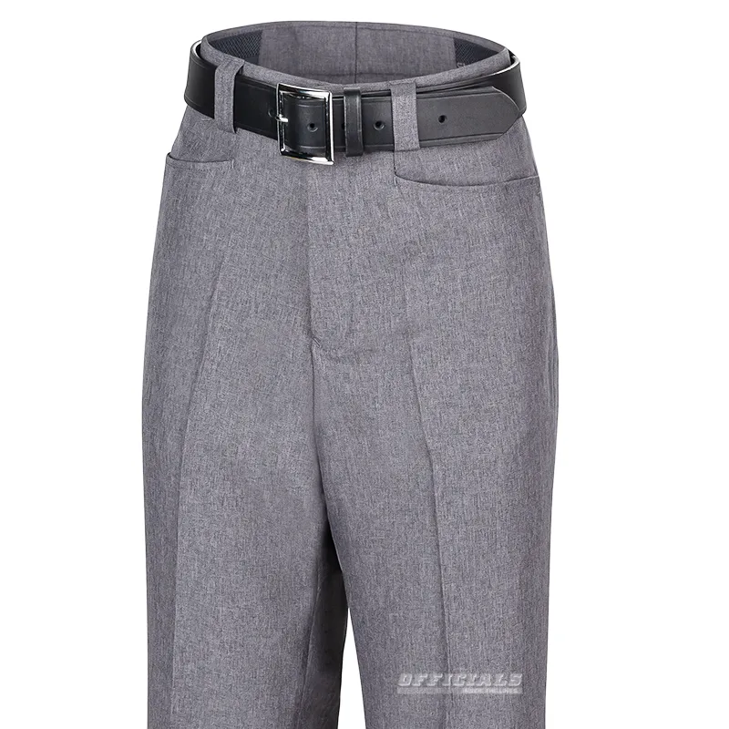 Smitty Flat Front Heather Grey Women's Umpire Combo Pants Functional Style Mid-rise fit