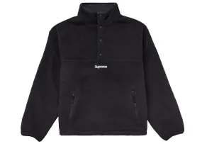 Supreme Polartec Shearling Reversible Pullover (Fw24) Black Performance Fabric