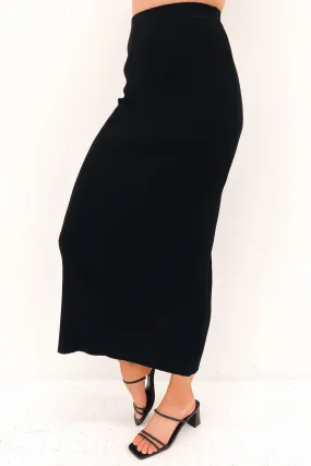 Freya Skirt Black Silicone Grip Trim Refined Sophistication