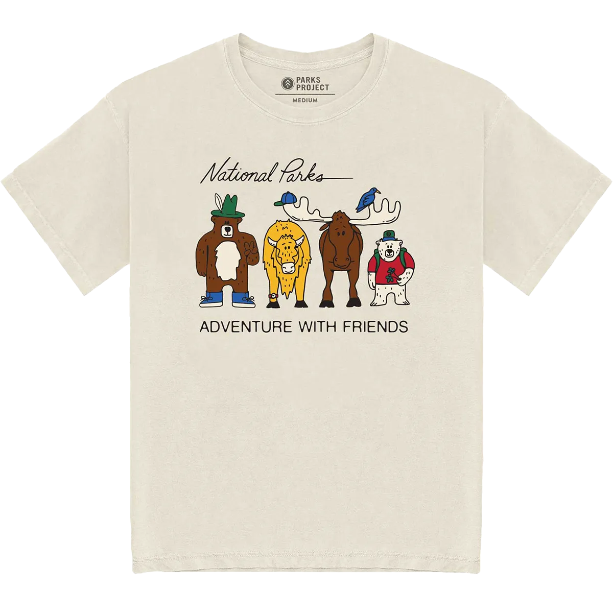 Adventure With Friends Tee Water Based Ink Comfortable and Chic