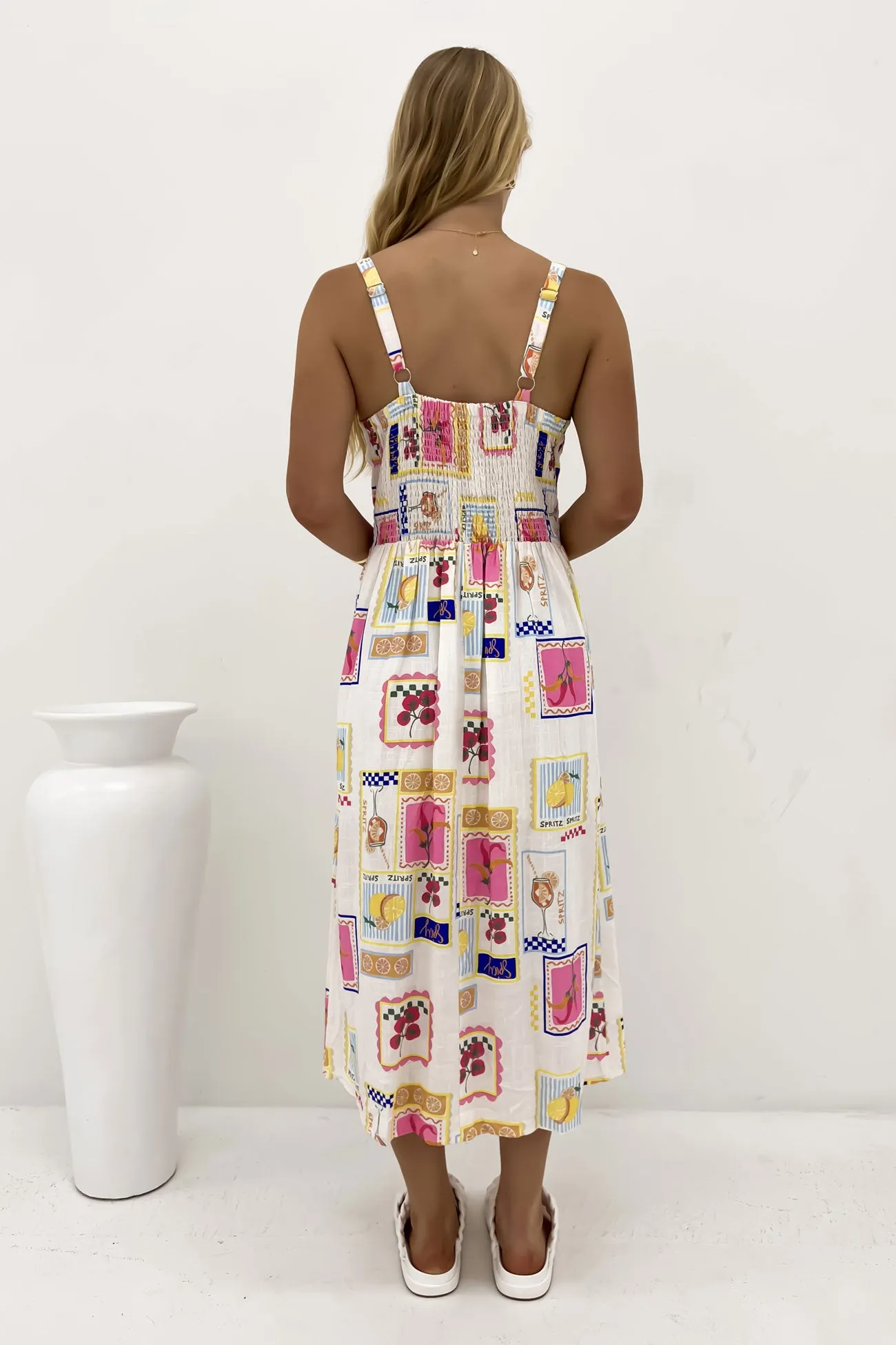 Argo Dress Print Layer Light Grace Walk