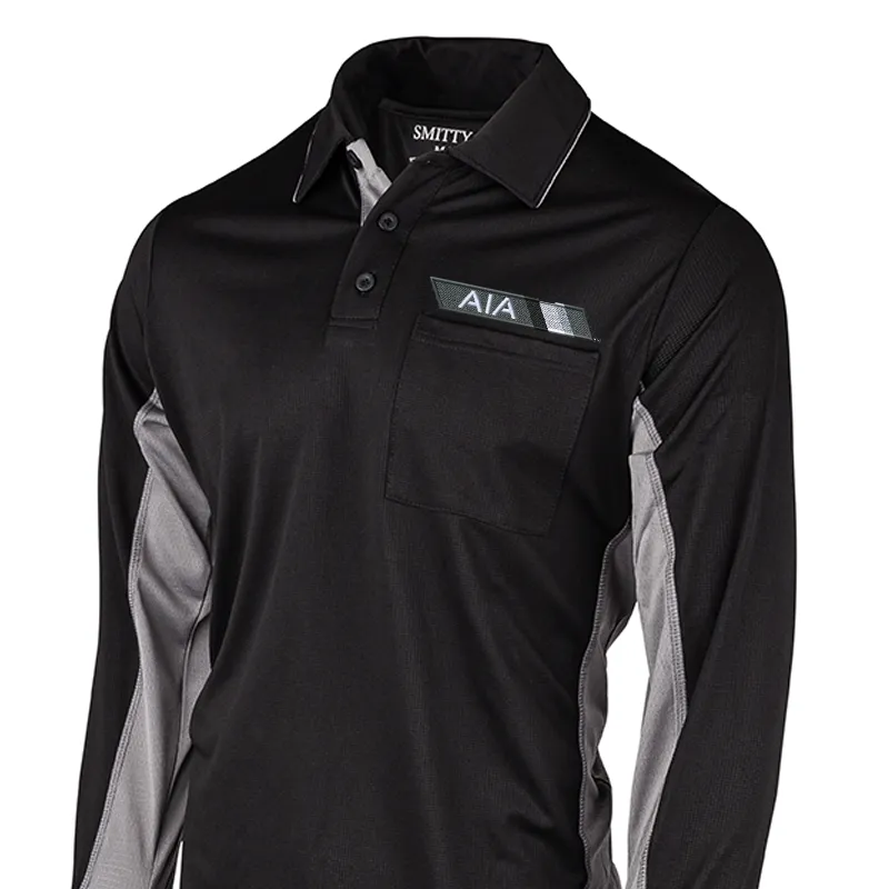 AIA Logo Long Sleeve Baseball MLB Replica Umpire Shirts Multipocket Style Dynamic Design