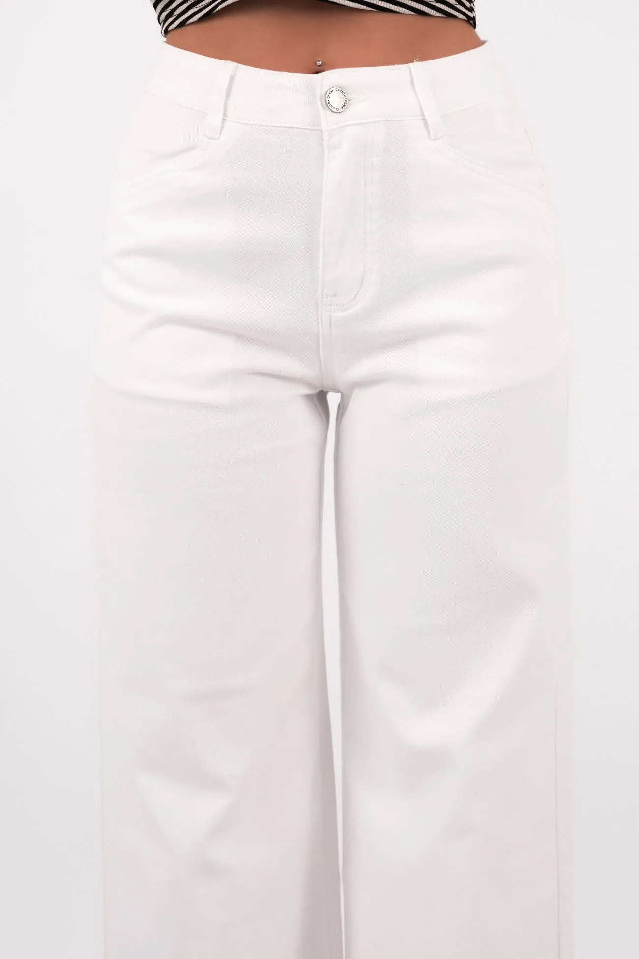 Unisex Wear Artist Vibe Eco Conscious Denim Owen Jean White