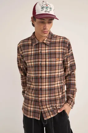 Polka Dot Albert Check Long Sleeve Shirt Almond