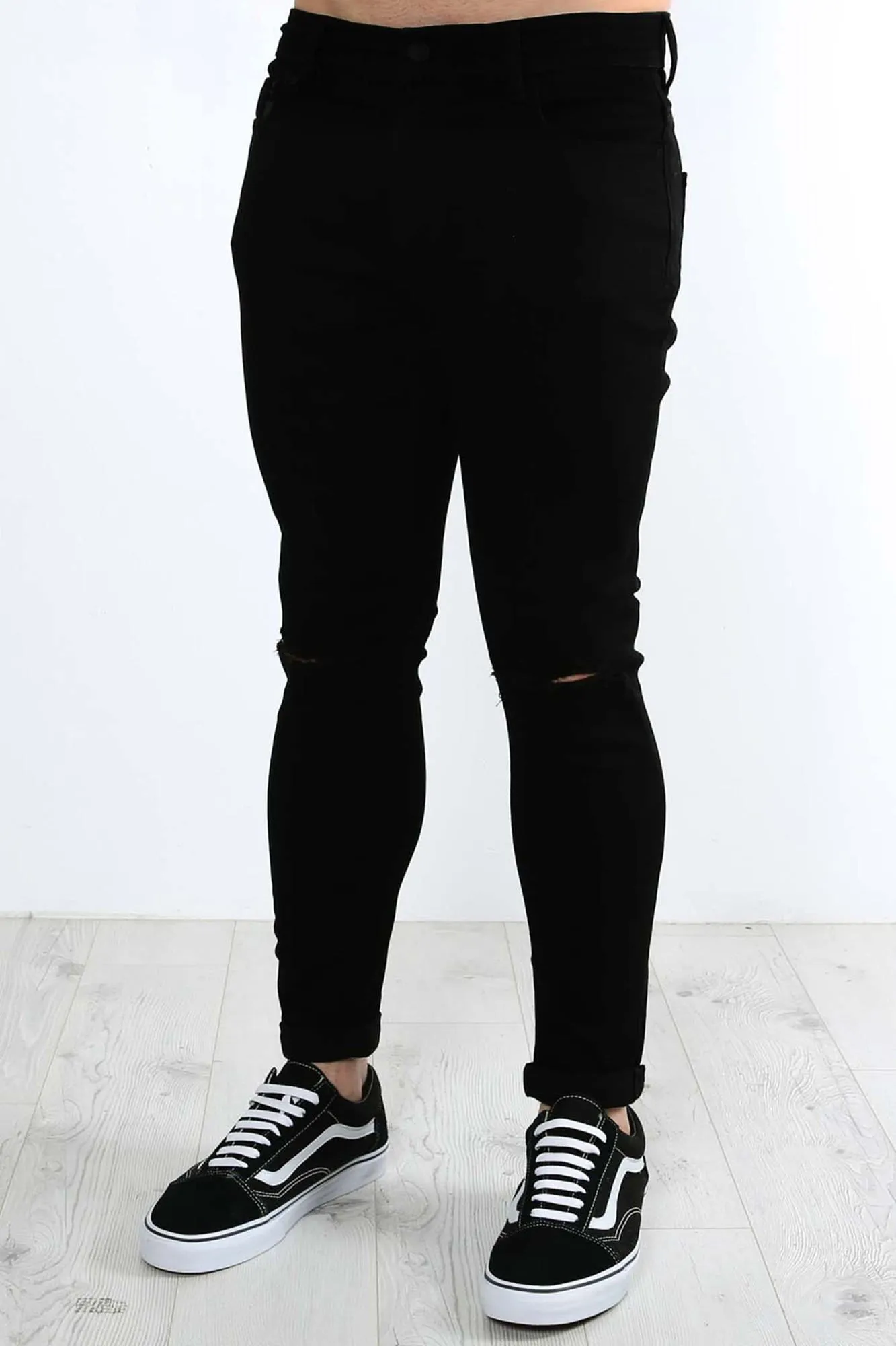 Z-Roller Jean Delta Black Destroy Street Mood