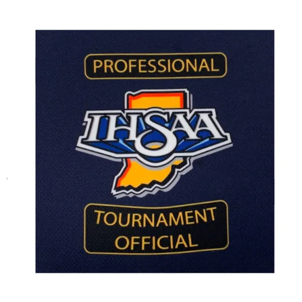 Tagless label Glossy Texture Indiana Logo Dye Sublimated Umpire Shirts
