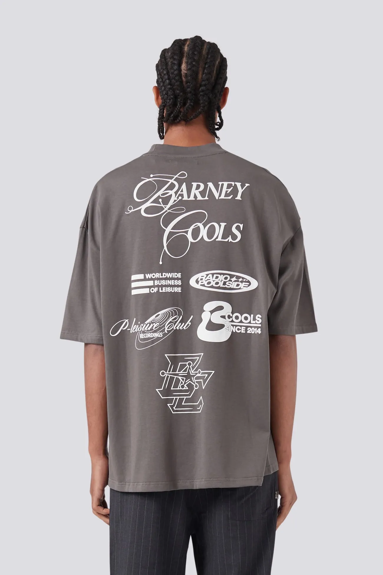 Radio Tee Washed Black Sporty Layer Summer Comfort