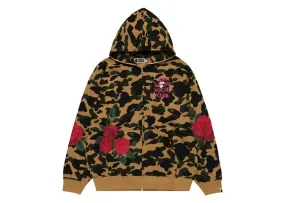 waterproof Stretchable Material Bape X Anti Social Social Club Full Zip Hoodie Yellow