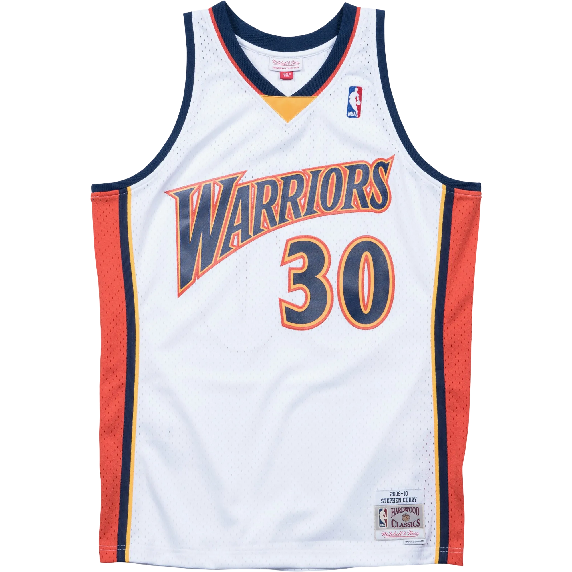 Men's Stephen Curry Warriors 2009/10 Swingman Jersey Silk combination