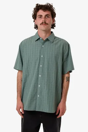 Ambient Connections Short Sleeve Shirt Chinois Green Snug feel