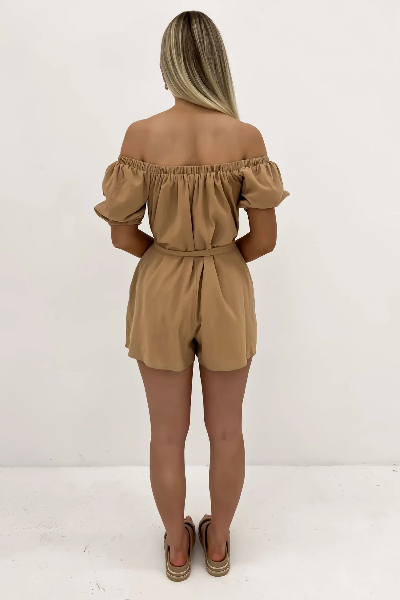 Amayah Playsuit Brown Fancy Comfy