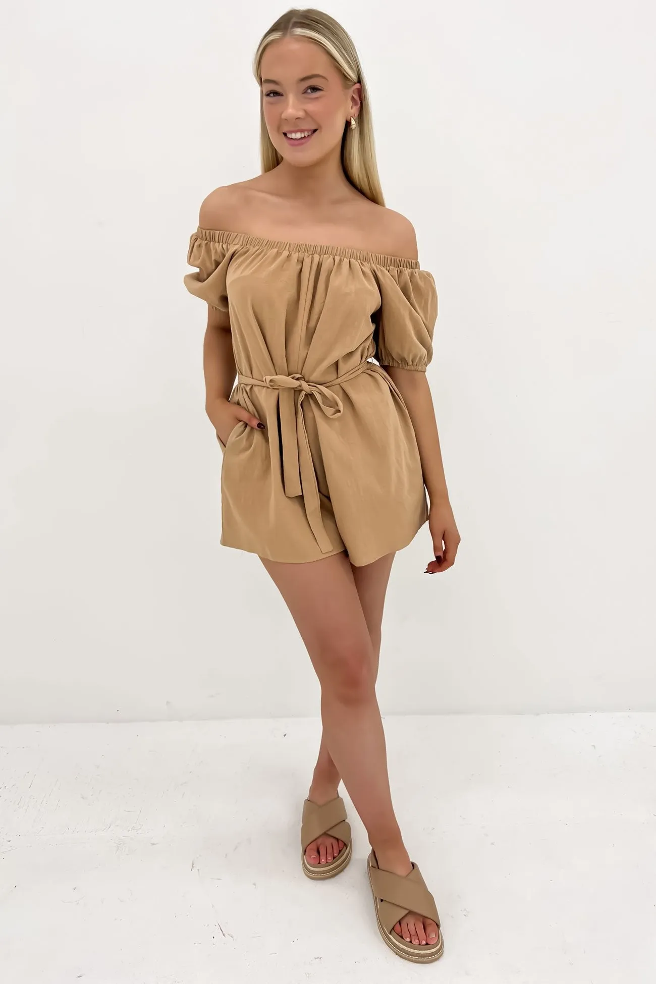 Dance Traveler Essential Street Amayah Playsuit Brown