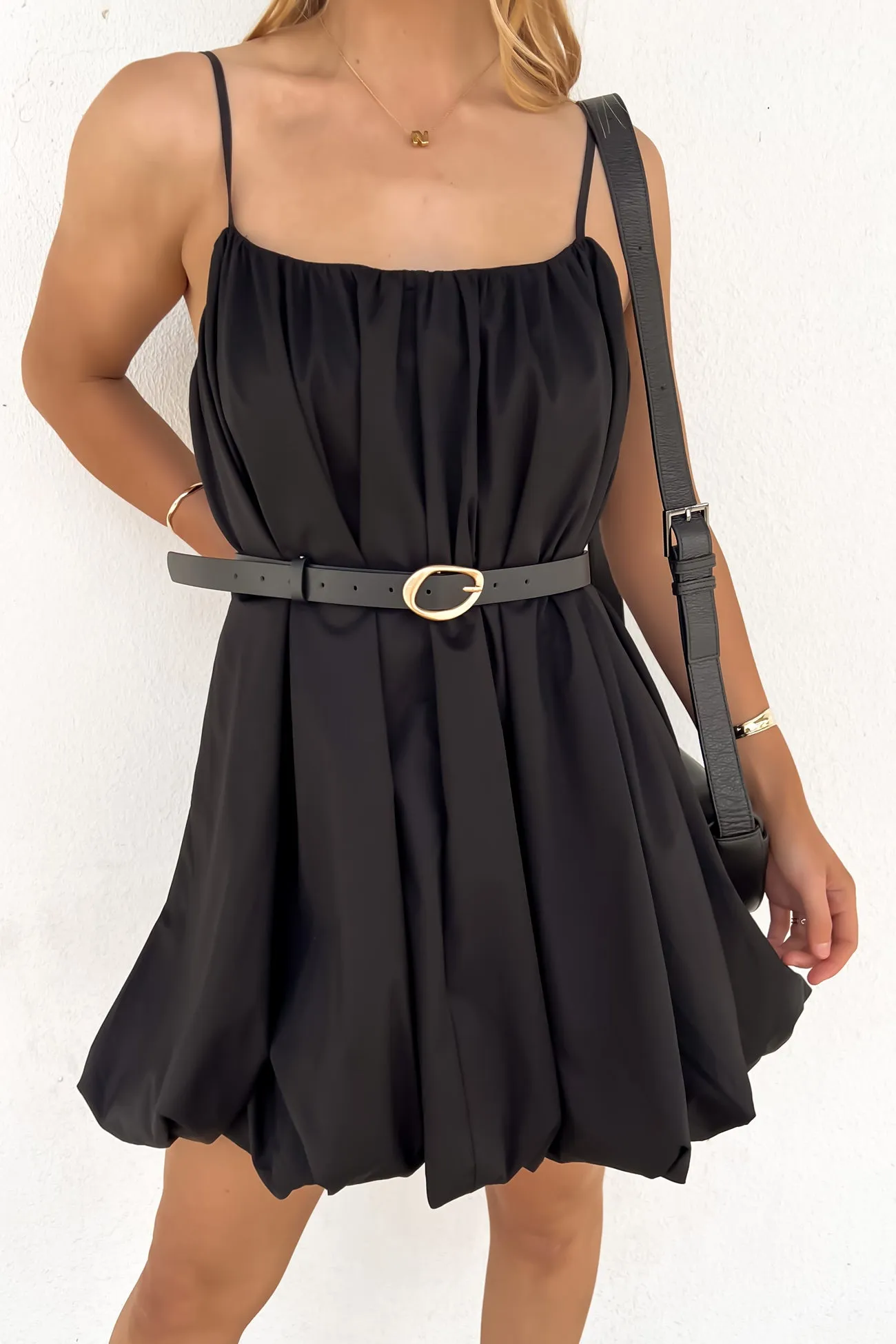 Amery Mini Dress Black Clean Grace Chic and Elegant