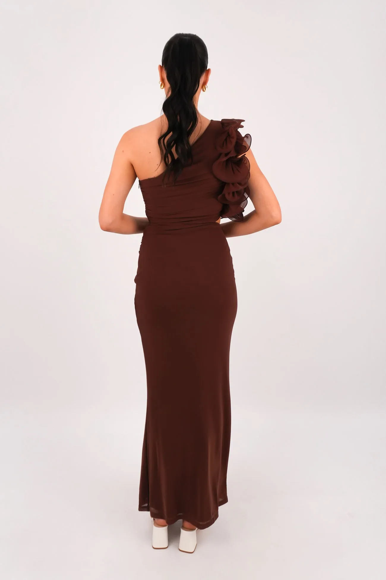 Anderson Maxi Dress Brown Chic and Simple